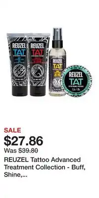 Ulta Beauty REUZEL Tattoo Advanced Treatment Collection - Buff, Shine, Hydrabalm, & Vivid Gel offer
