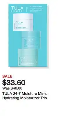 Ulta Beauty TULA 24-7 Moisture Minis Hydrating Moisturizer Trio offer
