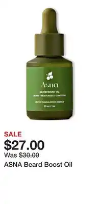 Ulta Beauty ASNA Beard Boost Oil offer