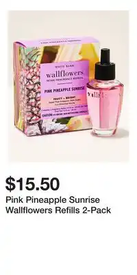 Bath & Body Works Pink Pineapple Sunrise Wallflowers Refills 2-Pack offer