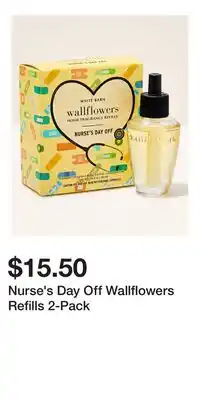 Bath & Body Works Nurse's Day Off Wallflowers Refills 2-Pack offer