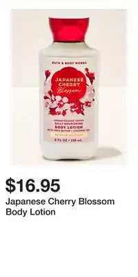 Bath & Body Works Japanese Cherry Blossom Body Lotion offer