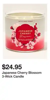 Bath & Body Works Japanese Cherry Blossom 3-Wick Candle offer