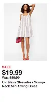 Old Navy Old Navy Sleeveless Scoop-Neck Mini Swing Dress offer