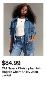 Old Navy Old Navy x Christopher John Rogers Chore Utility Jean Jacket offer