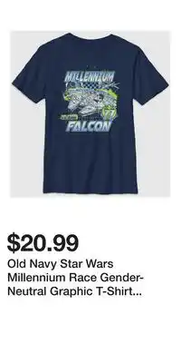 Old Navy Old Navy Star Wars Millennium Race Gender-Neutral Graphic T-Shirt for Kids offer