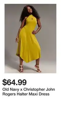 Old Navy Old Navy x Christopher John Rogers Halter Maxi Dress offer