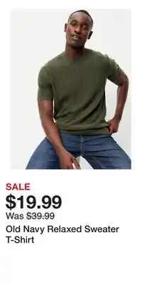 Old Navy Old Navy Relaxed Sweater T-Shirt offer