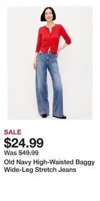 Old Navy Old Navy High-Waisted Baggy Wide-Leg Stretch Jeans offer