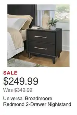 Costco Universal Broadmoore Redmond 2-Drawer Nightstand offer