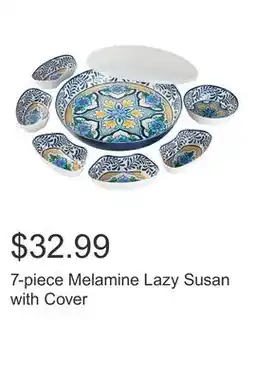 Costco 7-piece Melamine Lazy Susan with Cover offer