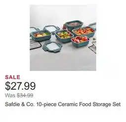 Costco Safdie & Co. 10-piece Ceramic Food Storage Set offer