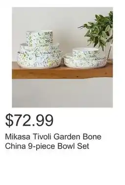 Costco Mikasa Tivoli Garden Bone China 9-piece Bowl Set offer