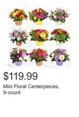 Costco Mini Floral Centerpieces, 9-count offer