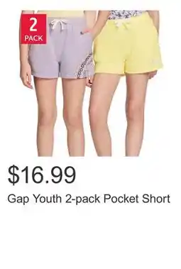 Costco Gap Youth 2-pack Pocket Short offer