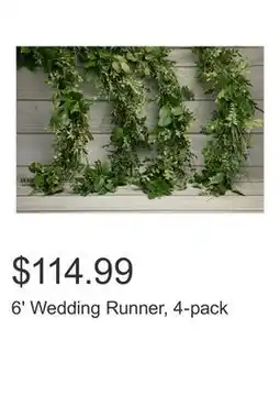 Costco 6' Wedding Runner, 4-pack offer