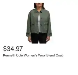 Costco Kenneth Cole Women's Wool Blend Coat offer