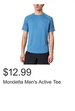 Costco Mondetta Men's Active Tee offer
