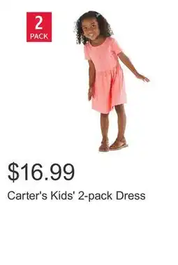 Costco Carter's Kids' 2-pack Dress offer
