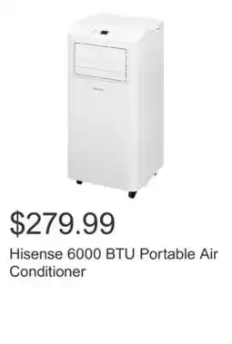 Costco Hisense 6000 BTU Portable Air Conditioner offer
