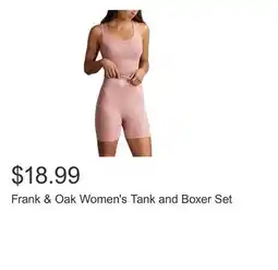 Costco Frank & Oak Women's Tank and Boxer Set offer