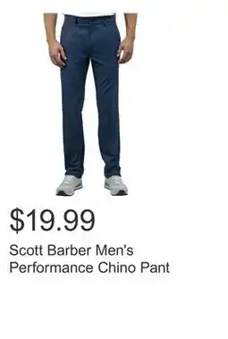 Costco Scott Barber Men's Performance Chino Pant offer