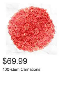 Costco 100-stem Carnations offer