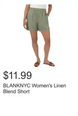Costco BLANKNYC Women's Linen Blend Short offer