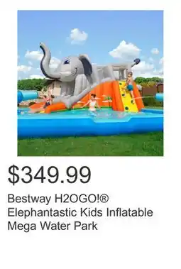 Costco Bestway H2OGO! Elephantastic Kids Inflatable Mega Water Park offer