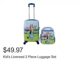 Costco Kid's Licensed 2 Piece Luggage Set offer
