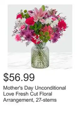Costco Mother's Day Unconditional Love Fresh Cut Floral Arrangement, 27-stems offer