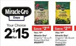 Lowe's Miracle Gro offer