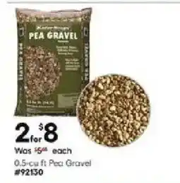 Lowe's 0.5 cu ft Pea Gravel offer