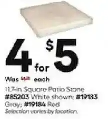 Lowe's 11.7-in Square Patio Stone White shown offer