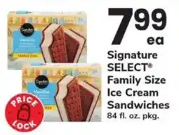 ACME Signature select family size ice cream sandwiches offer