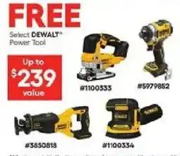 Lowe's Select dewalt power tool offer