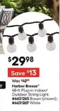 Lowe's Harbor Breeze offer