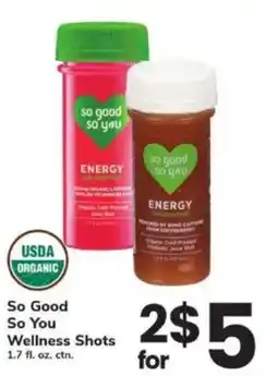 ACME So Good So You Wellness Shots offer
