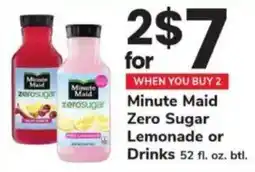 ACME Minute maid zero sugar lemonade or drinks offer