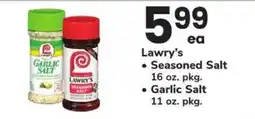 ACME Lawry's seasoned salt garlic salt offer