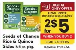 ACME Seeds of Change rice & quinoa sides offer