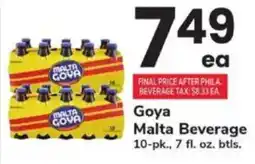 ACME Goya malta beverage offer