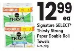 ACME Signature select thirsty strong paper double roll towels offer