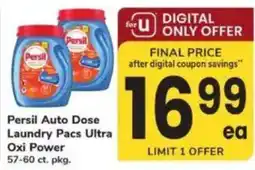 ACME Persil auto dose laundry pacs ultra oxi power offer