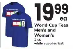 ACME World Cup Tees Men's and Women's offer