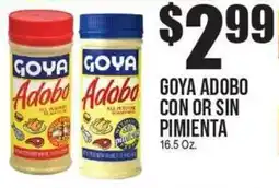 Extra Supermarket Goya adobo con or sin pimienta offer