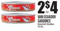 Extra Supermarket Van ecuador sardines offer