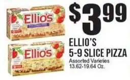 Extra Supermarket Ellio's 5-9 slice pizza offer