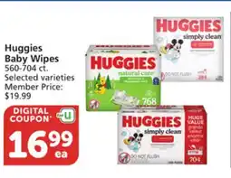 Vons Huggies Baby Wipes offer