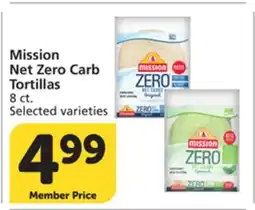 Vons Mission Net Zero Carb Tortillas offer